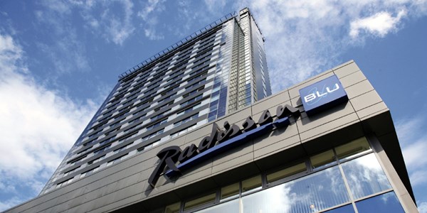 Innsjekking på Radisson Blu Hotel Latvija